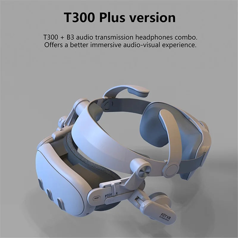 FIIT VR T300 Plus hoofdband voor Quest 3, schuin aanzicht