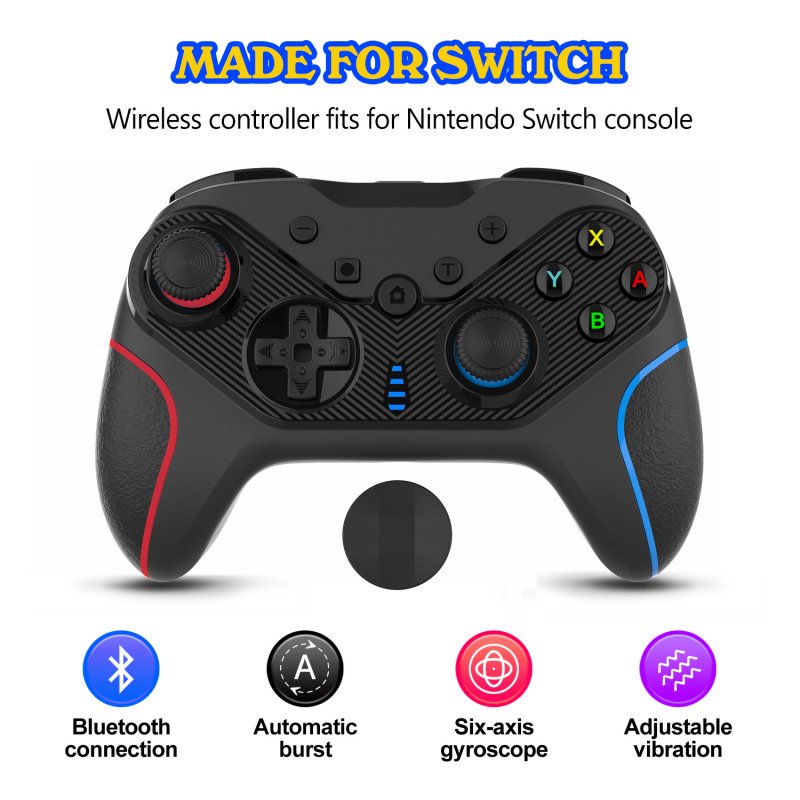 MINGPIN S818 draadloze gamecontroller zwart – functies