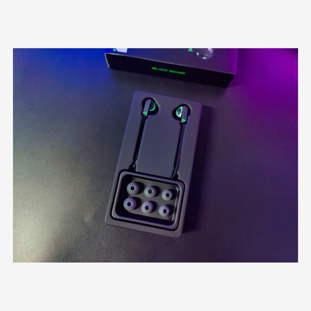 Black Shark Fengming USB-C gaming-oordopjes groen in verpakking