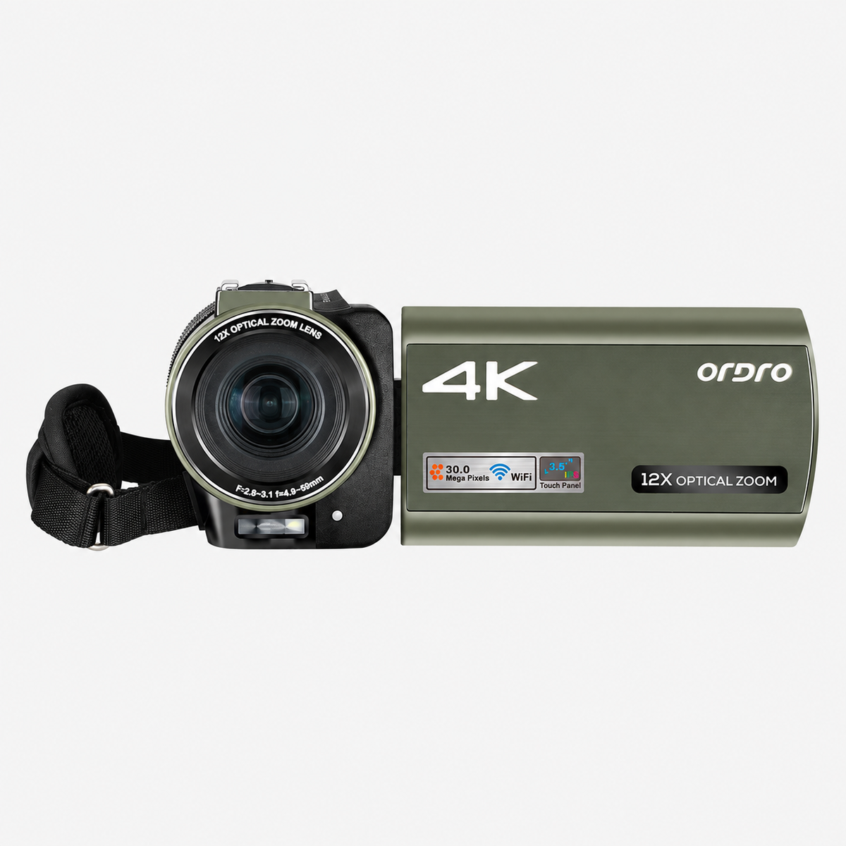 AX60 Olijfgroen productfoto 3 met originele merk- en modelopdruk