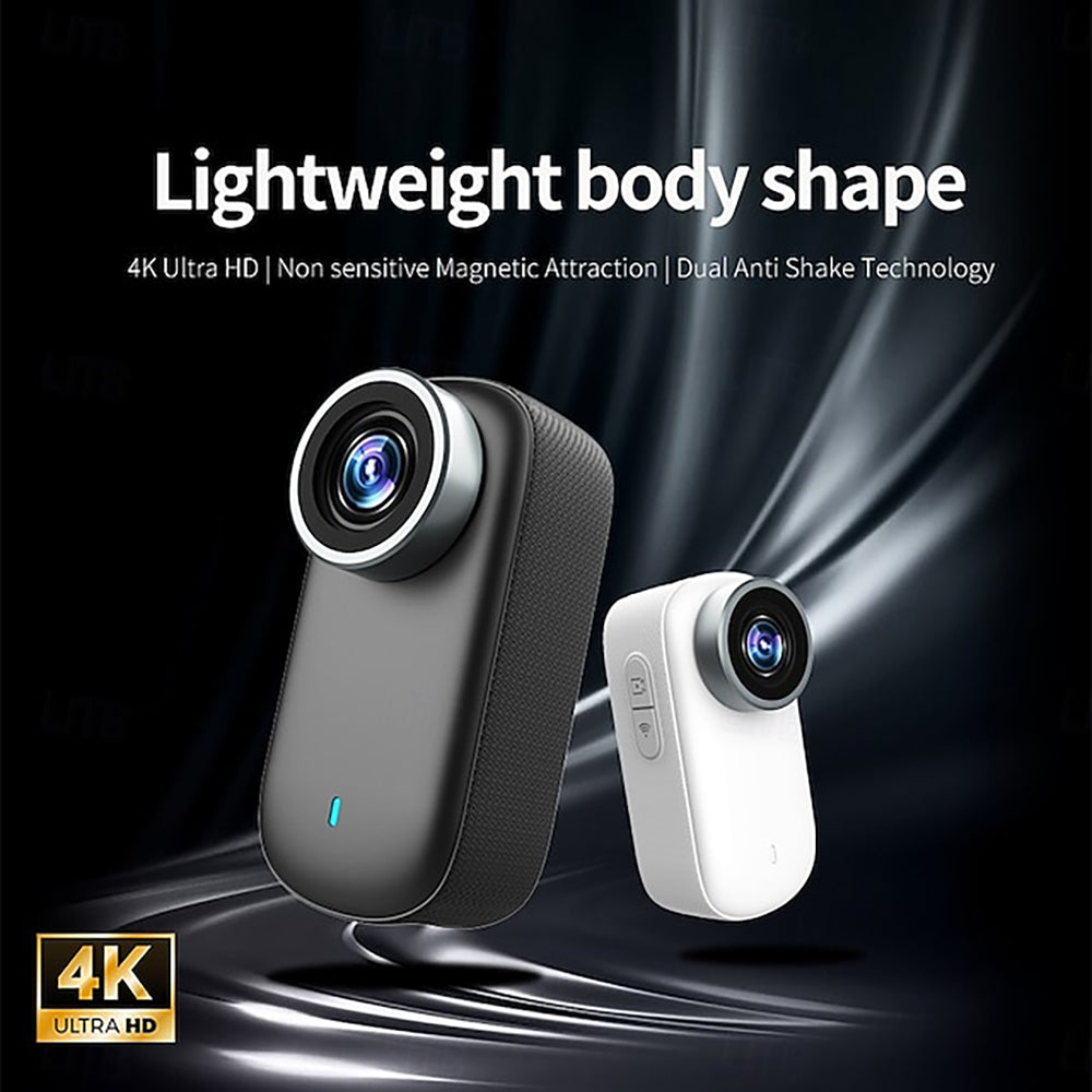 4K Mini WiFi Action Camera Draagbare Bodycam met 4K Ultra HD WiFi en Magnetische Mount