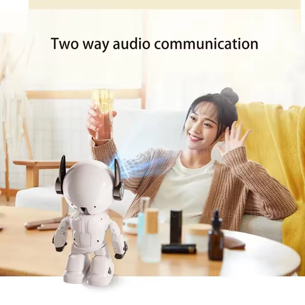 Robot Wifi 5MP Indoor Beveiligingscamera met Nachtzicht, Auto Tracking & Babyfoonfunctie