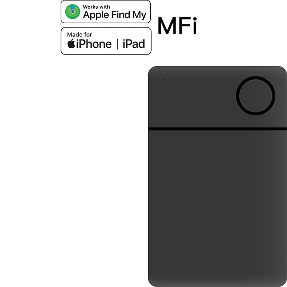 GPS Tracker Kaart voor Portemonnee - Apple Find My - 2 Jaar Batterij - Waterbestendig - Zwart