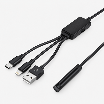 Endoscoopcamera met USB-C, Lightning en USB-A