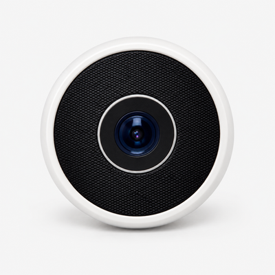 Witte ronde Smart Window Camera, camerazijde