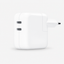 USB-C Lichtnetadapter 35W | Twee poorten | Wit