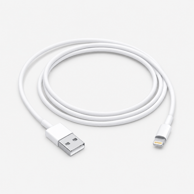 USB-A naar Lightning Oplaadkabel | 1 meter | Wit