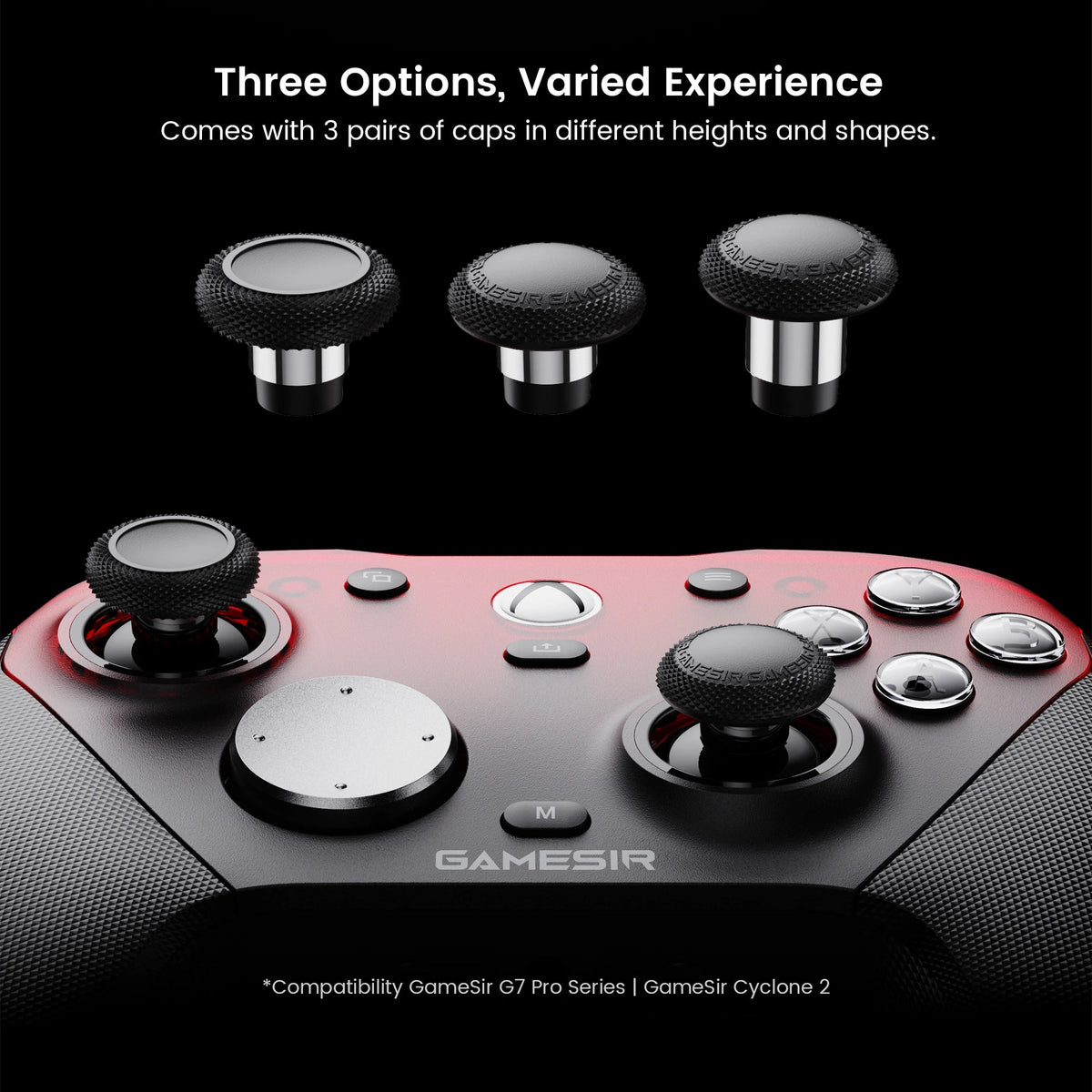 GameSir AC28 thumbstick doppen op G7 Pro controller