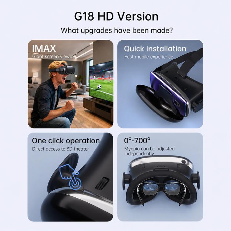 VR Shinecon G18 zwart – functies en pasvorm