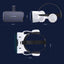 VR Shinecon G04BS VR bril met Bluetooth audio, afmetingen