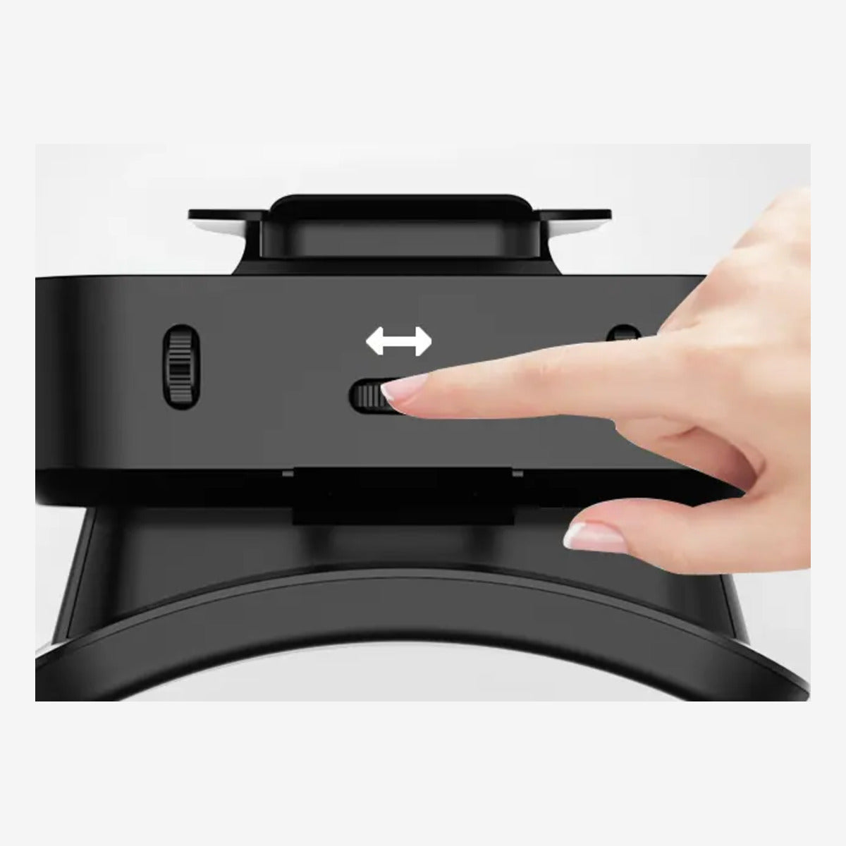 VR Shinecon G05NA zwart – bovenzijde met lensinstelling