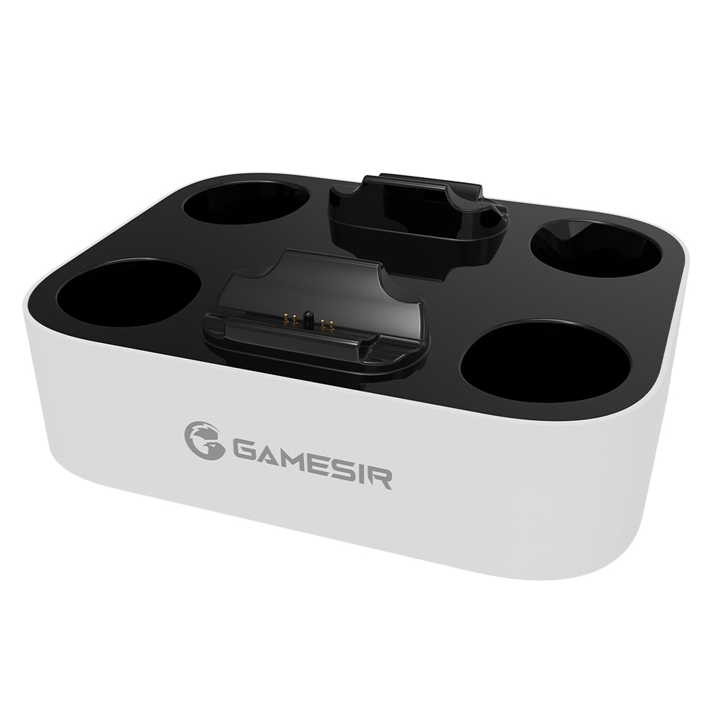 GameSir ZHP501 dubbele PS5-controllerlader schuin van boven
