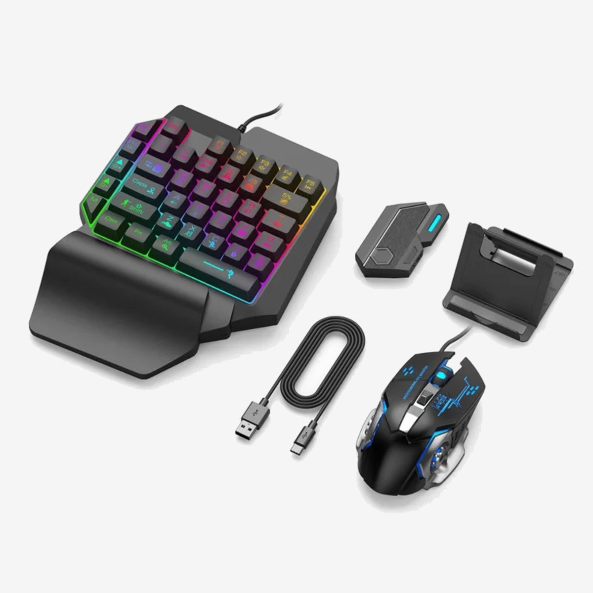 Gamwing MIX SE bundel met toetsenbord, muis, converter en telefoonhouder