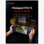 Mobapad M12-S zwart/blauw aan Switch 2 in gebruik