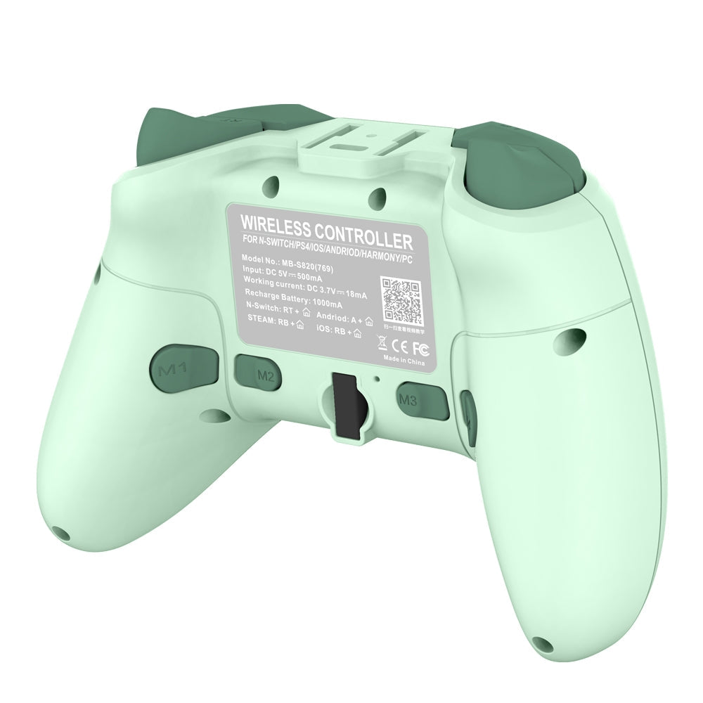 MINGPIN S820 draadloze gamecontroller cardamomgroen – gebruiksbeeld