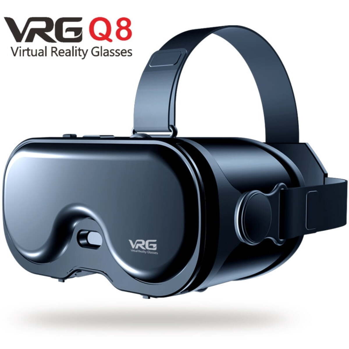 VRG Pro Q8 VR bril zwart – vrijstaand productaanzicht
