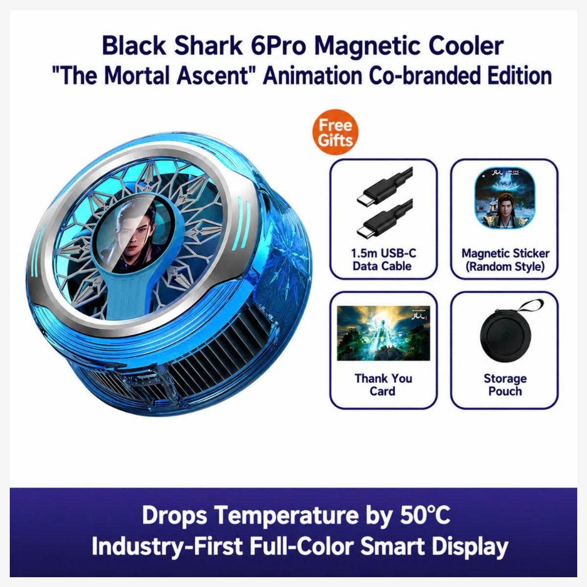 Black Shark MagCooler 6 Pro The Mortal Ascent – set en accessoires