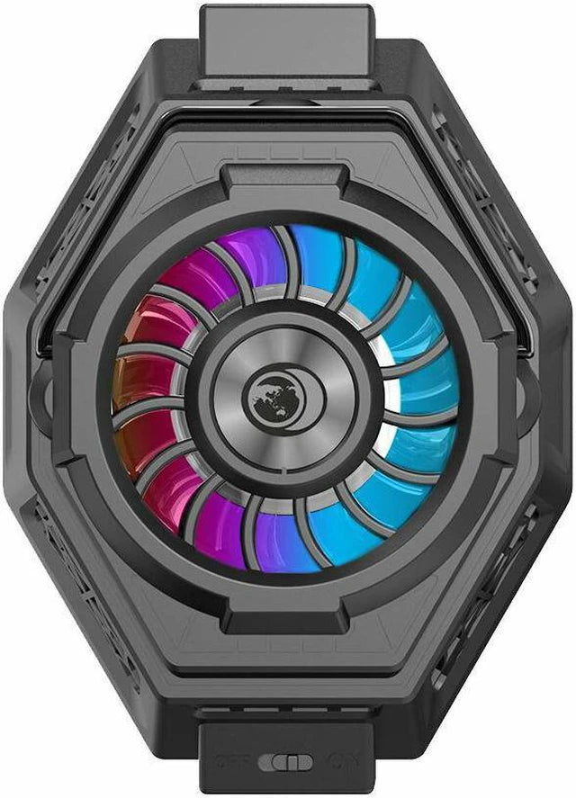 F3 telefoonkoeler zwart met RGB-verlichting