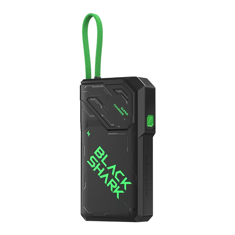 Black Shark 55 W powerbank met kabel 20000 mAh groen – productfoto leverancier