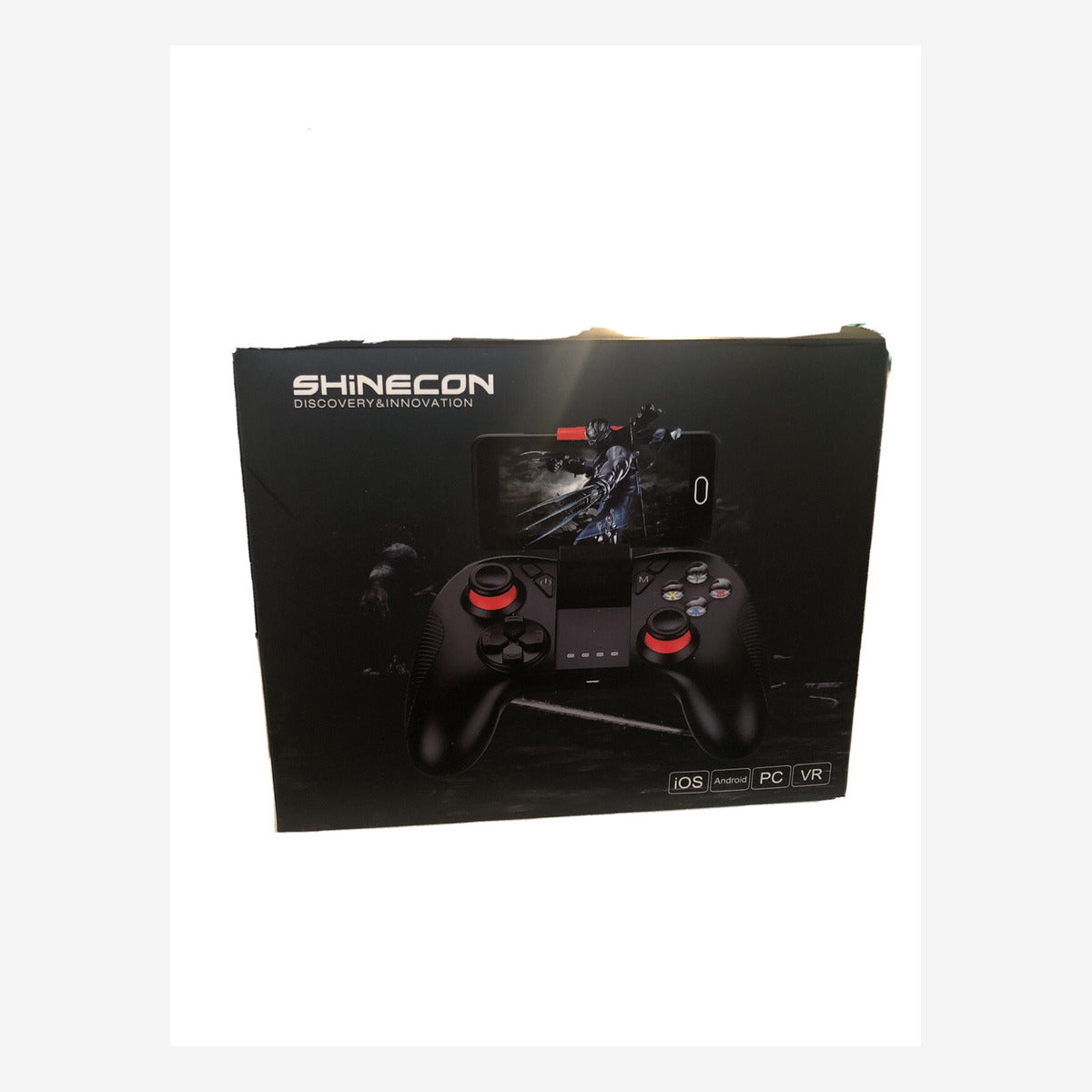 VR Shinecon SC-B04S draadloze gamecontroller in verpakking