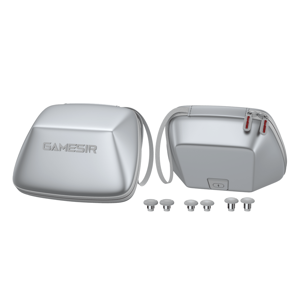 GameSir G7 Pro opberghoes zilver, set en achterzijde