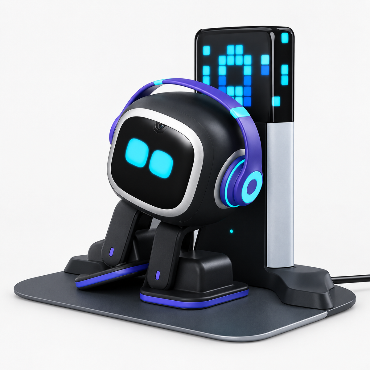 LivingAI EMO GO HOME | Interactieve robot met laadstation