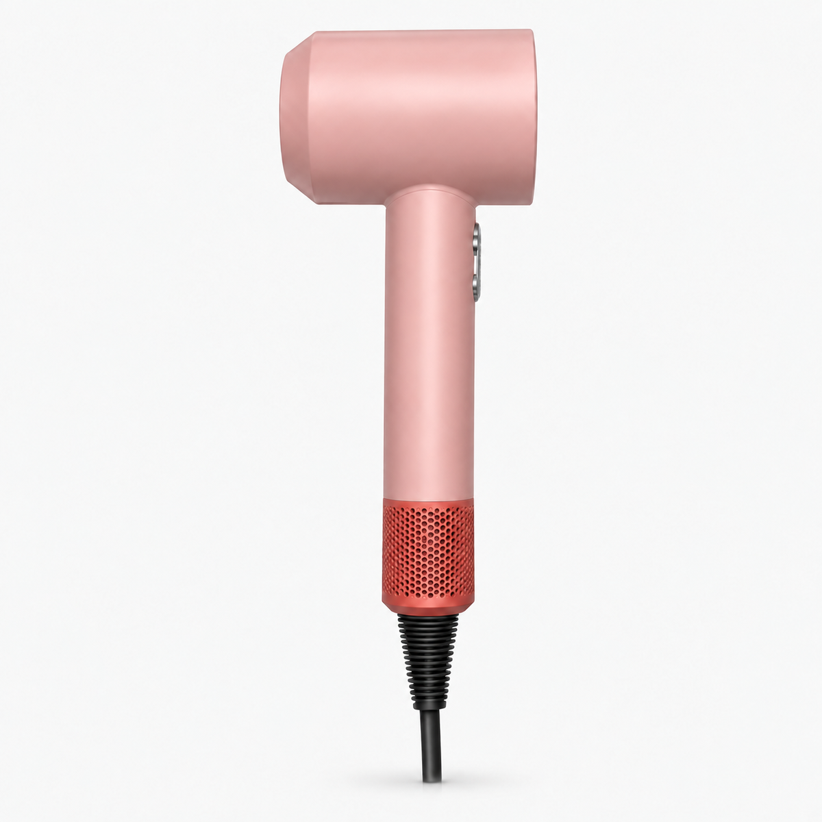 Roze high-speed föhn met opzetstukken