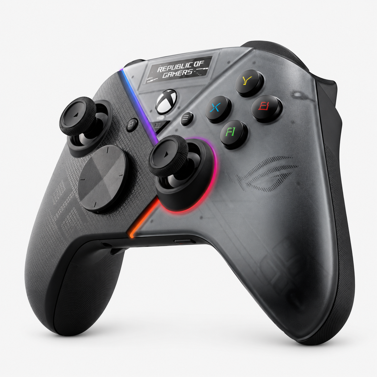 ASUS ROG Raikiri Pro controller zwart grijs voorkant