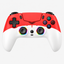 Tweekleurige gamecontroller rood wit – voorkant