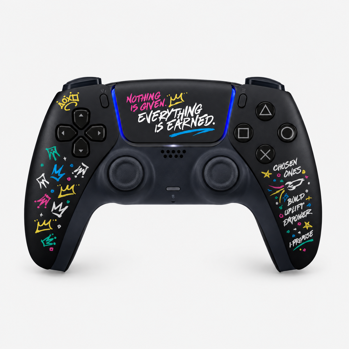 Controller voor PS5 Zwart met kleurrijke print