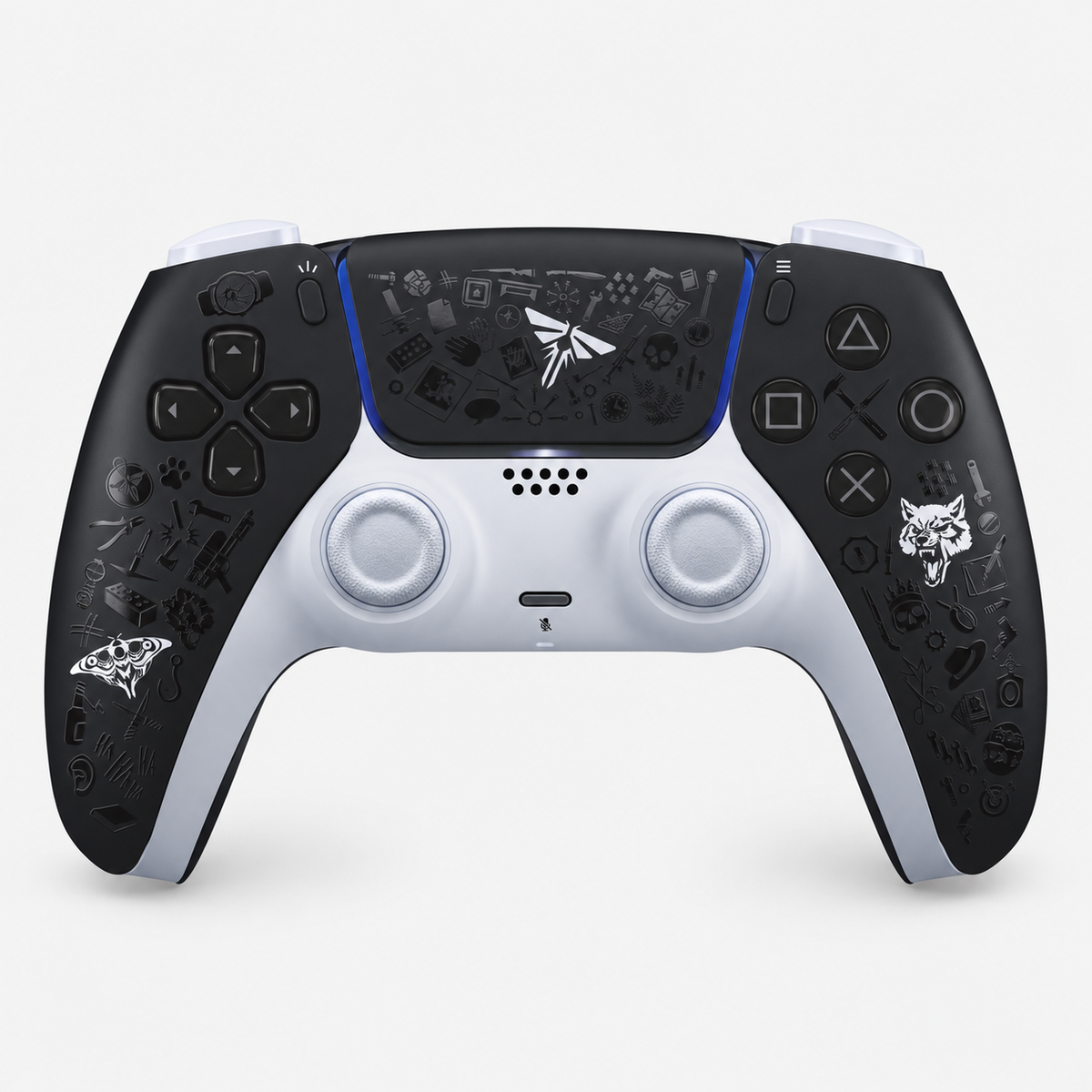 Controller voor PS5 Zwart met wit middenstuk