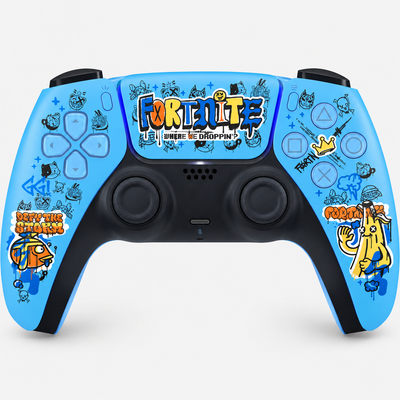 Controller voor PS5 Lichtblauw met kleurrijke print