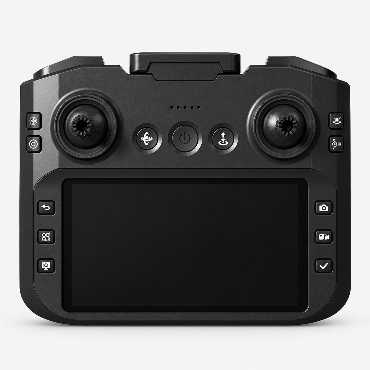 Z4 zwarte controller met ingebouwd scherm, bewerkt vanaf een productfoto.