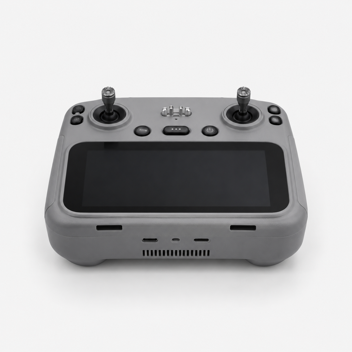 P31 Pro grijze controller met ingebouwd scherm, bewerkt vanaf een productfoto.