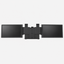 Dubbele 14-inch laptopmonitor zwart