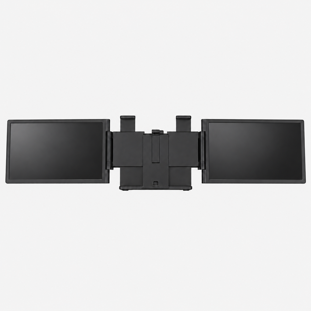 Dubbele 14-inch laptopmonitor zwart