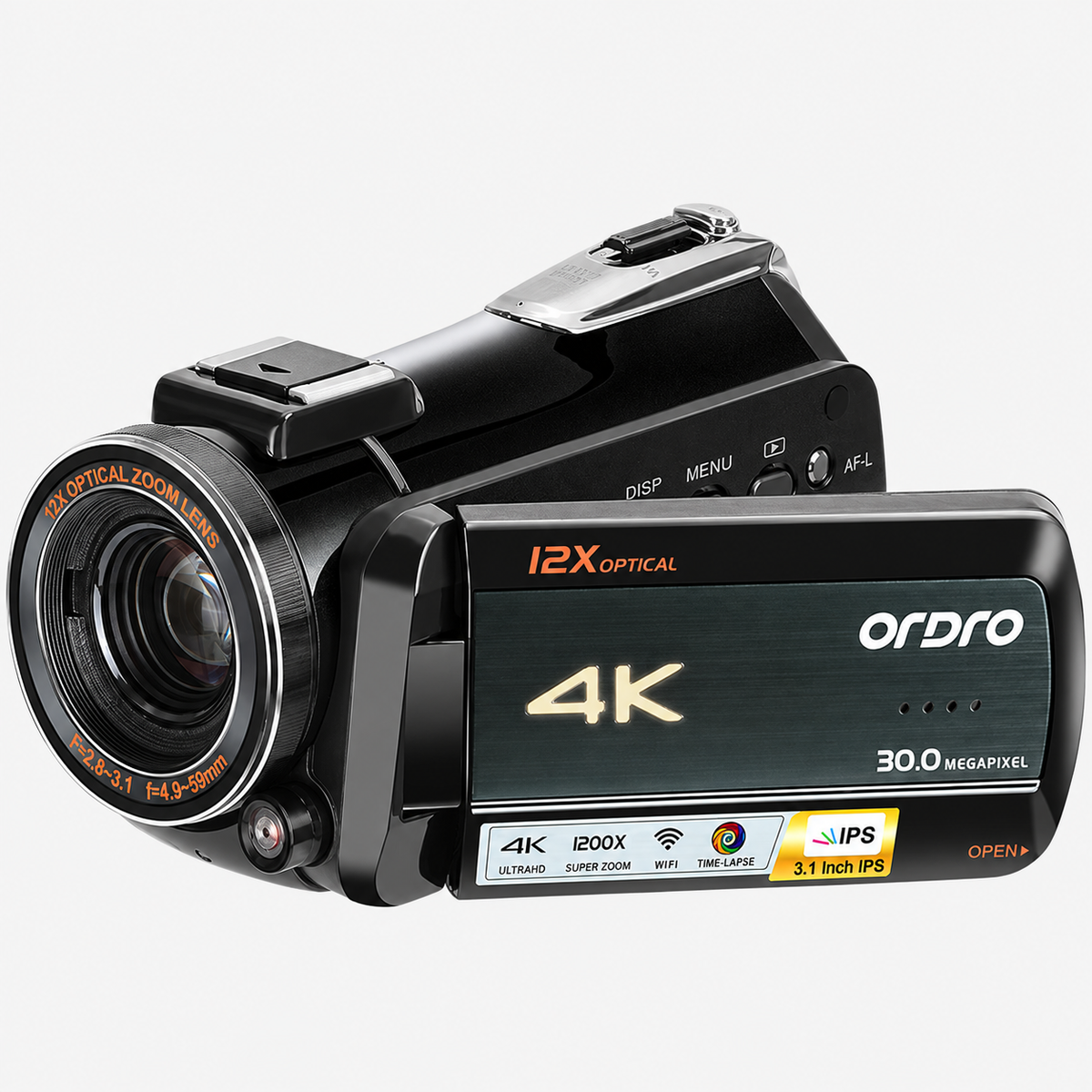 AC5PLUS Zwart productfoto 2 met originele merk- en modelopdruk