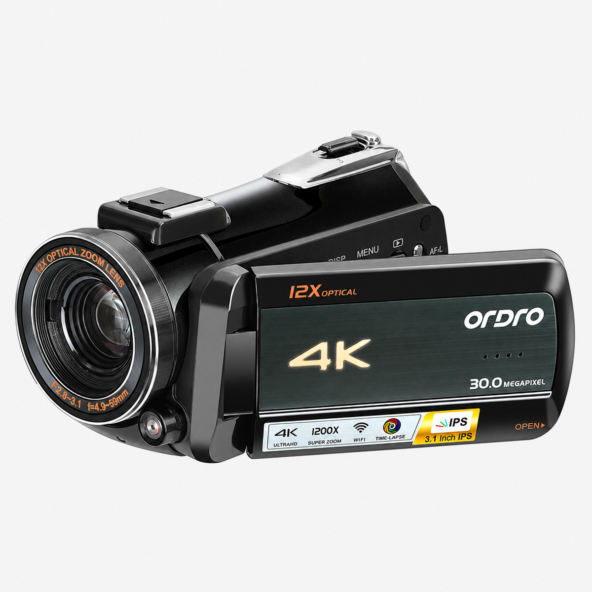 AC5PLUS Zwart productfoto 3 met originele merk- en modelopdruk