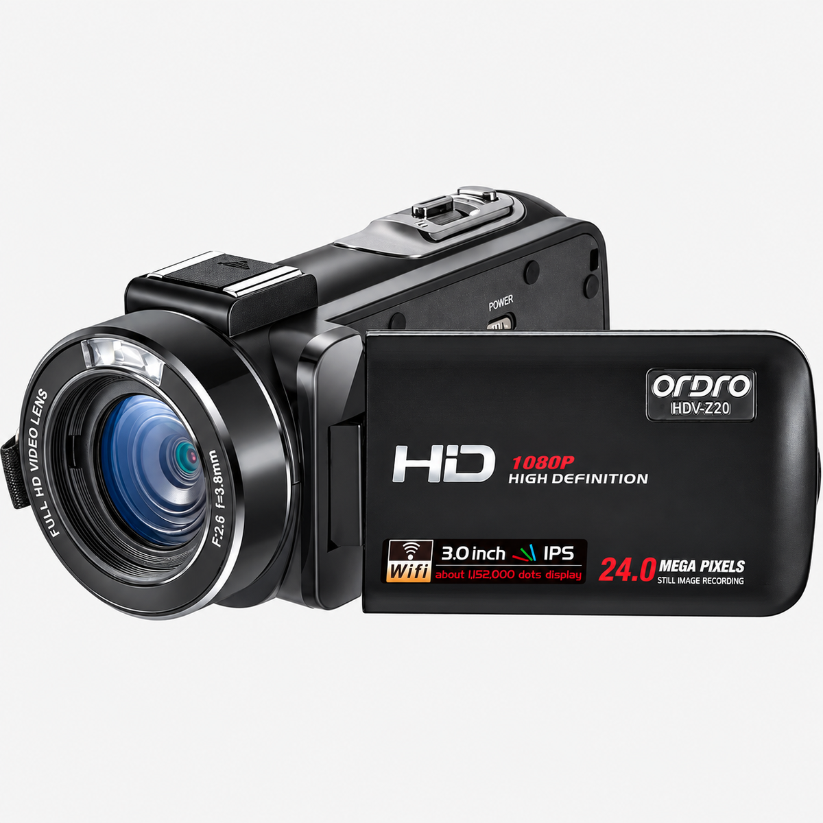 Z20 Zwart productfoto 2 met originele merk- en modelopdruk