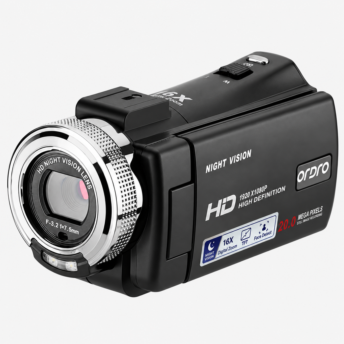 V12 Zwart/zilver productfoto 2 met originele merk- en modelopdruk
