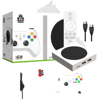G8 Game Box 4K HD TV Spelconsole met Retro Games en Draadloze Controller 128GB 69000 Games
