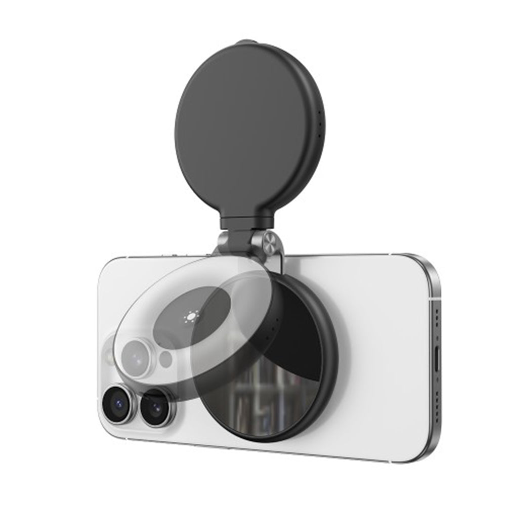 Telesin C03 Selfie Light MagSafe Draaibare Selfielamp met Spiegel Wit Zwart