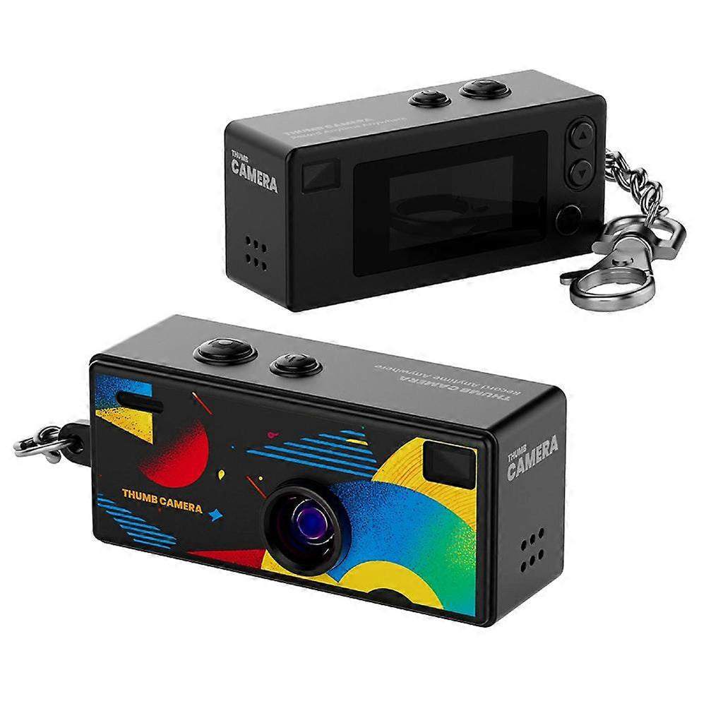 Mini Duim Camera Rugzak Charm - 1080p HD Foto's - 0.96inch Scherm - 40MP - Zwart