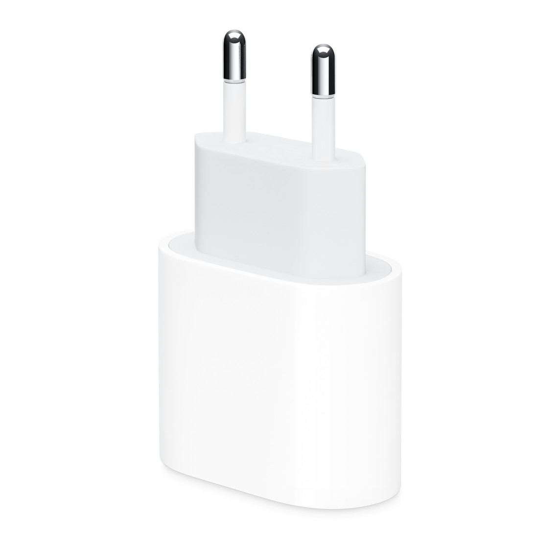 20W USB-C PD snellader met EU-stekker - schuin aanzicht