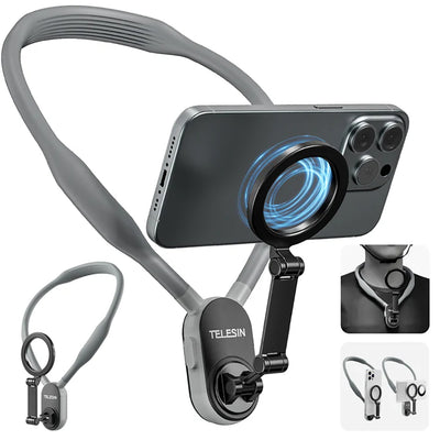 Telesin magnetische neck mount voor smartphone – grijs