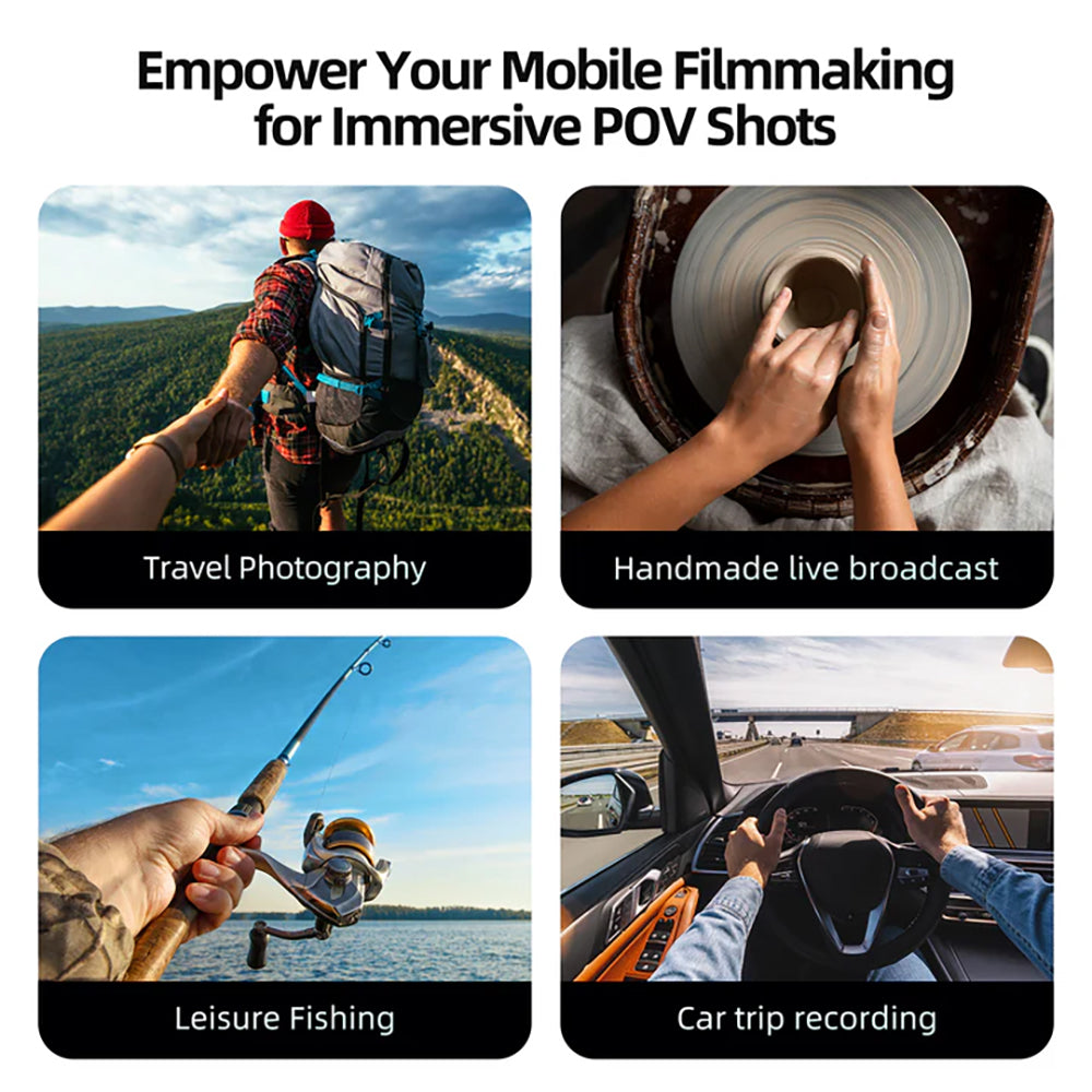 Telesin magnetische neck mount voor smartphone – grijs