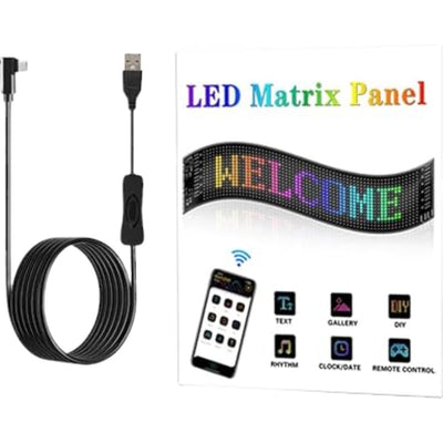 Flexibel LED Display 18x8 cm 7x3 Inch Programmeerbaar LED Paneel Voor Auto Winkel Bar Hotel