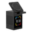 S5D 3‑in‑1 15W multifunctionele draadloze oplader met touchscreen en Bluetooth‑luidspreker (zwart)