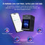 S5D 3‑in‑1 15W multifunctionele draadloze oplader met touchscreen en Bluetooth‑luidspreker (zwart)