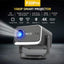 P20 Pro 4K Projector - 700 ANSI Lumen - WiFi 6 Bluetooth - Android TV 13.0 - Autofocus - Grijs/Zwart